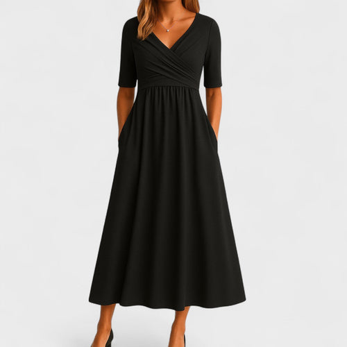 Brygida – Elegantní Midi Šaty 