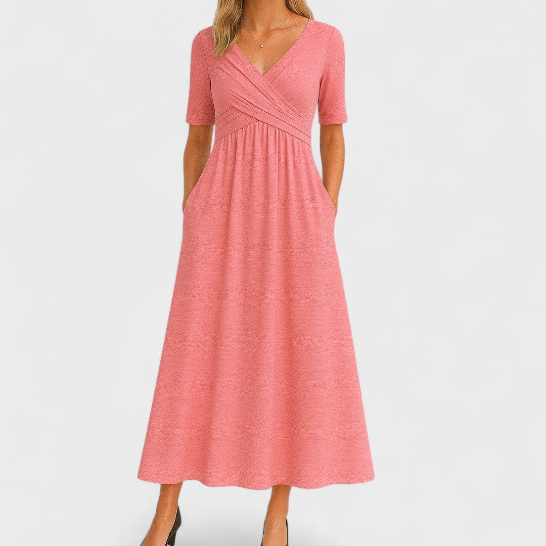 Brygida – Elegantní Midi Šaty 