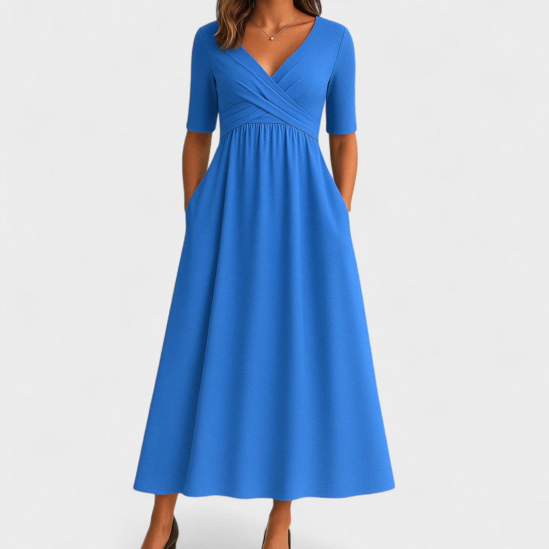 Brygida – Elegantní Midi Šaty 