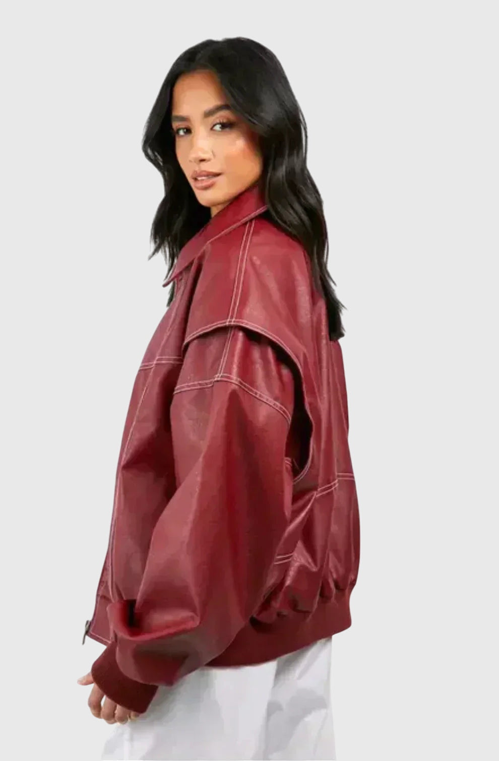 Faye™ - Oversized Kožená zadek