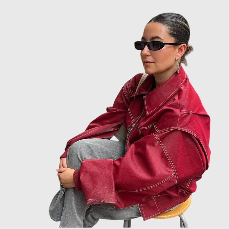 Faye™ - Oversized Kožená zadek