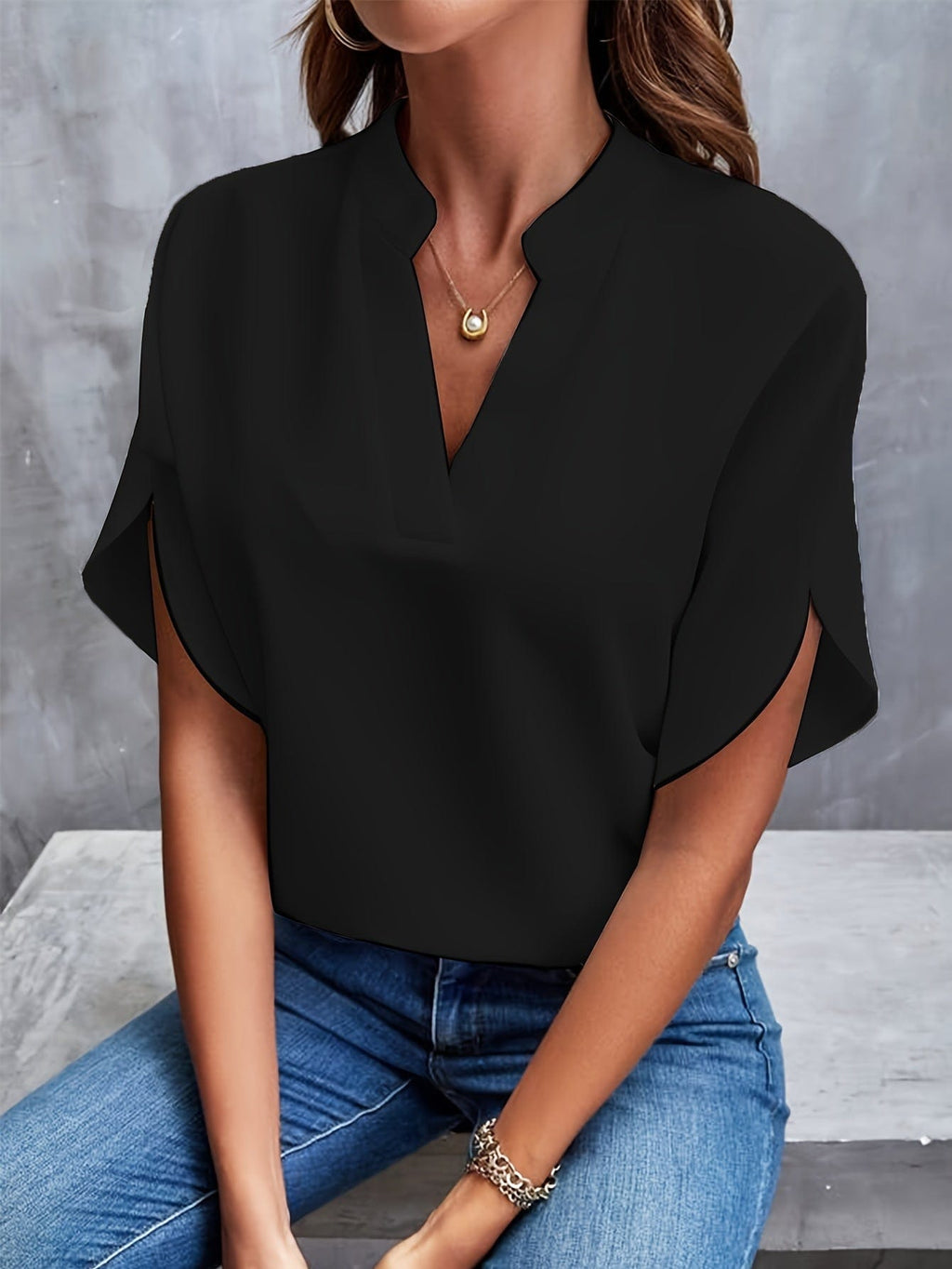JULITA | Elegantní blůza s drapováním