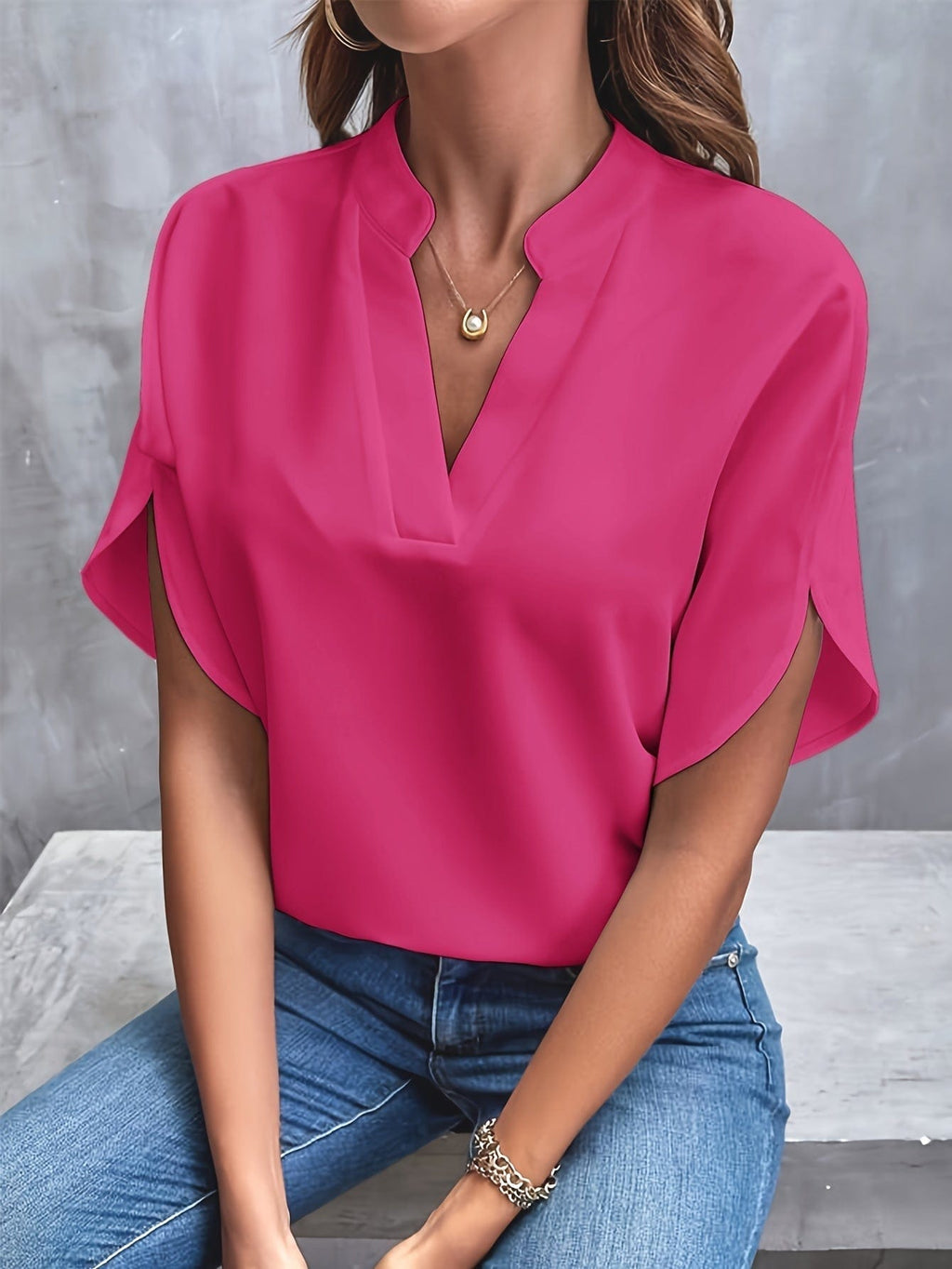 JULITA | Elegantní blůza s drapováním