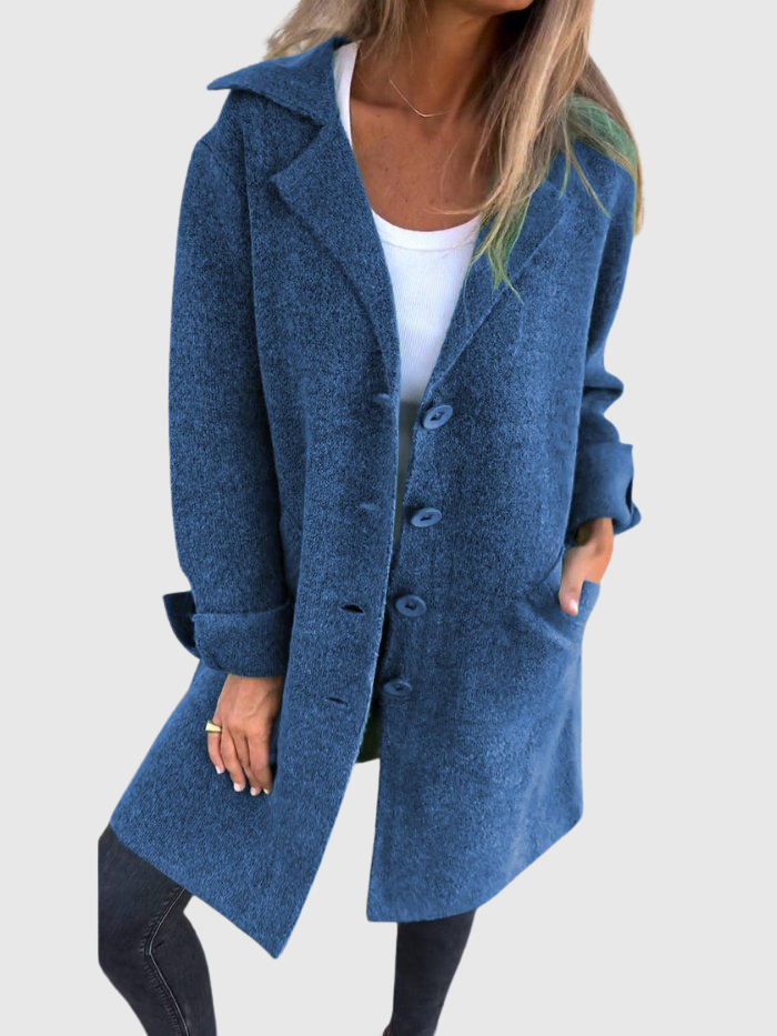 Leonie | Uvolněný dlouhý podzimní kabát
