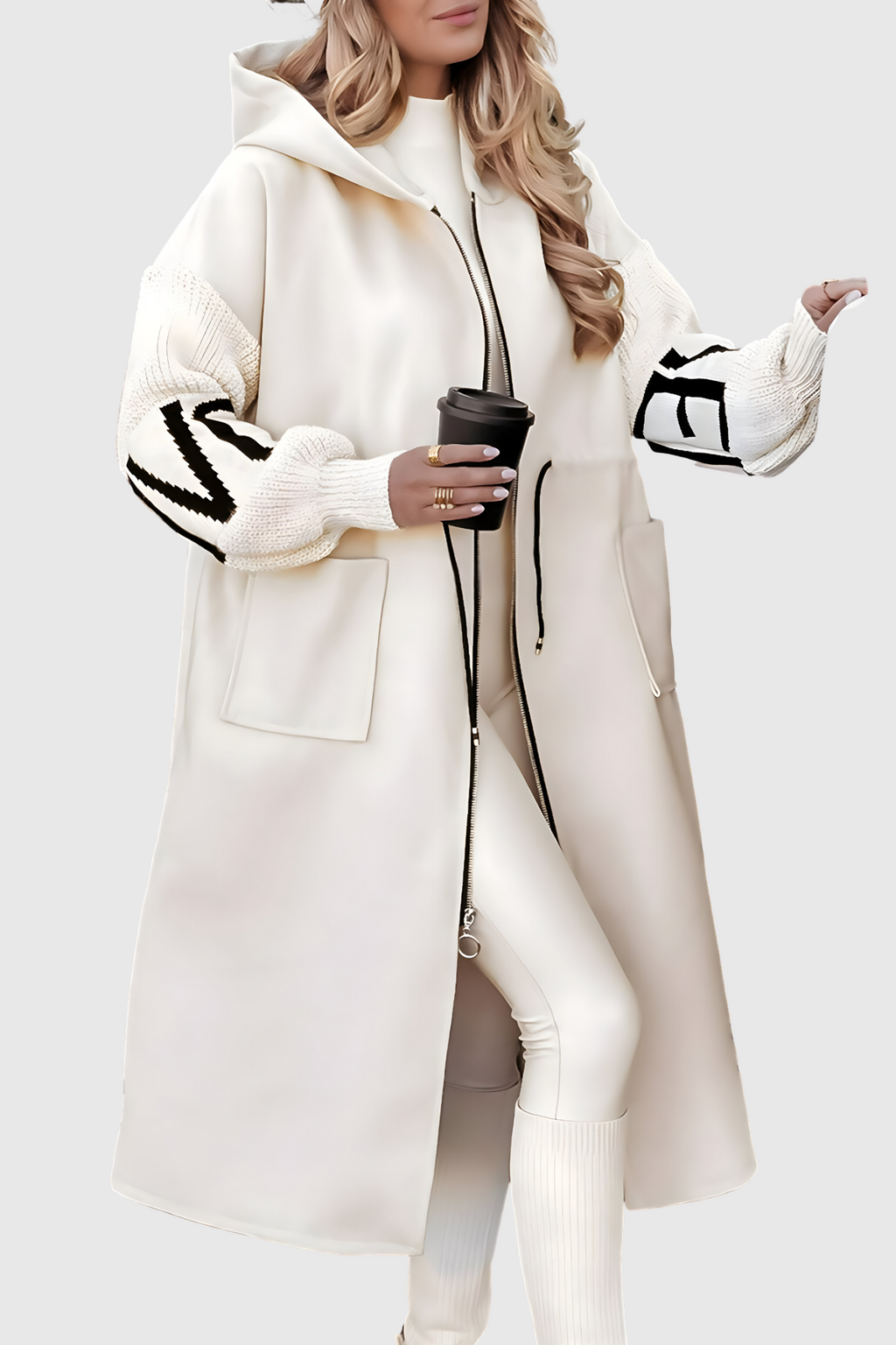 Monika | Elegantní Kapucňový Kabát