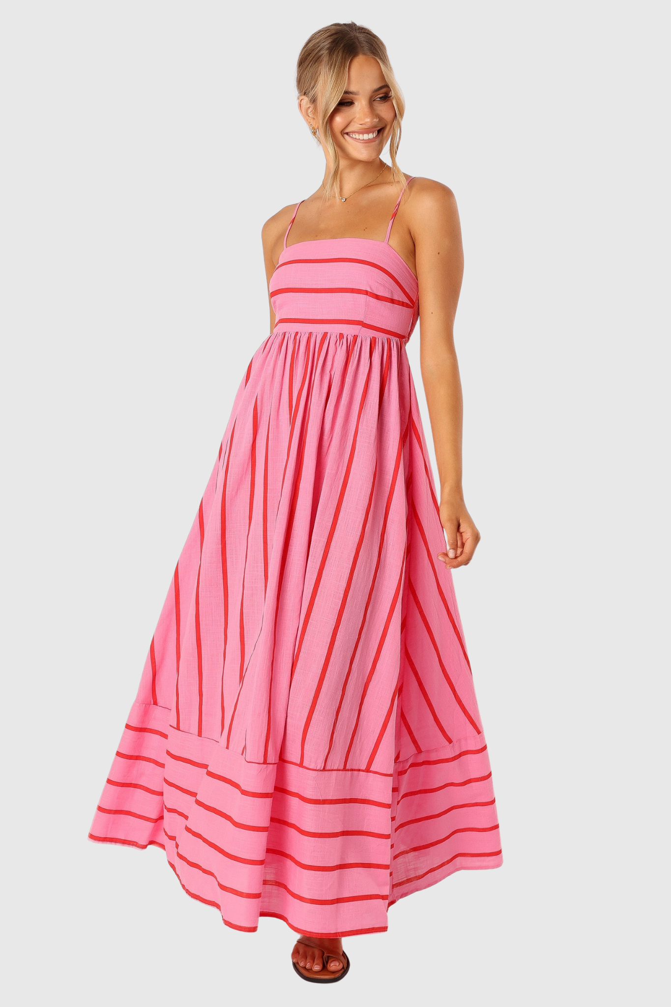 Julie | Maxi šaty v jasně růžové barvě