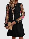 Jolanta | Elegantní šaty s výstřihem do a výraznými rukávy 