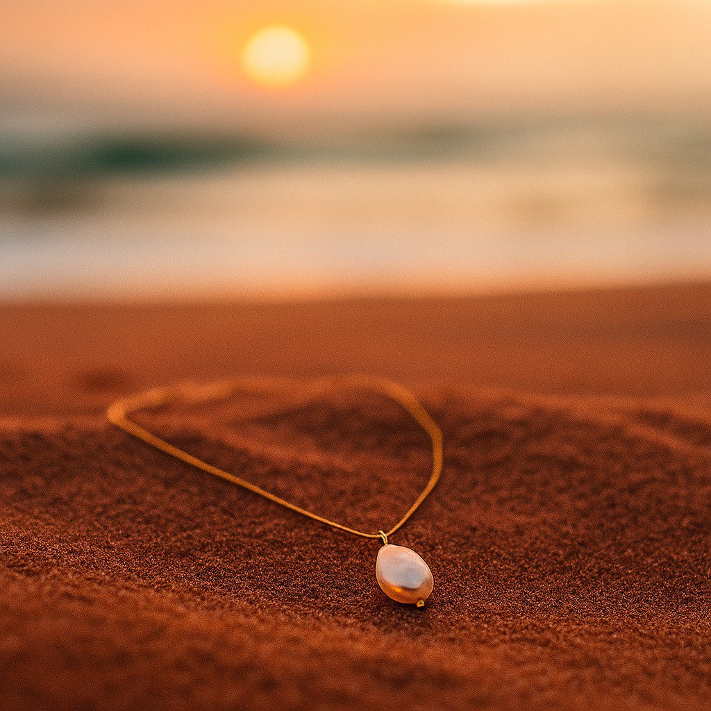 Meredith | Náhrdelník s přívěskem z perel