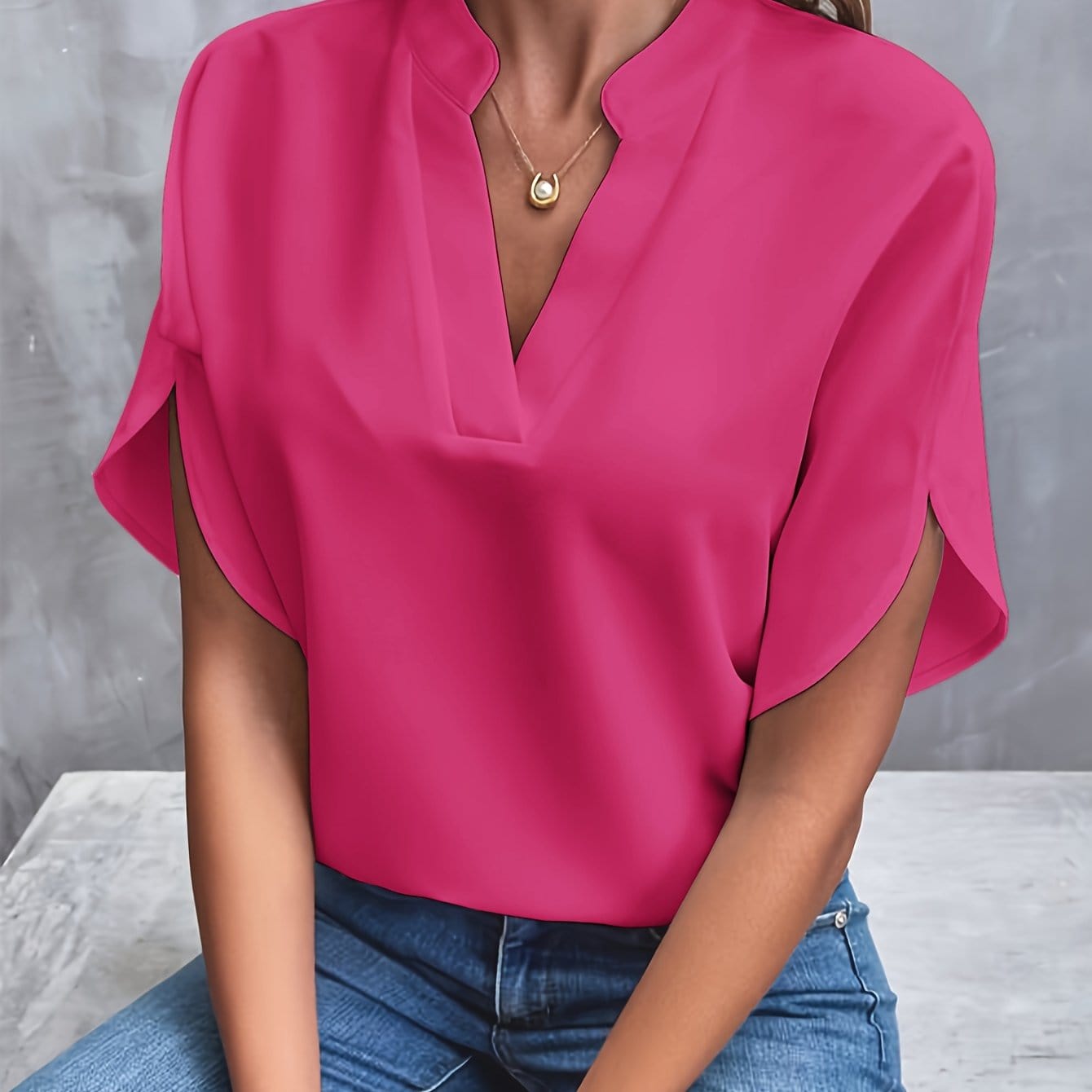 JULITA | Elegantní blůza s drapováním