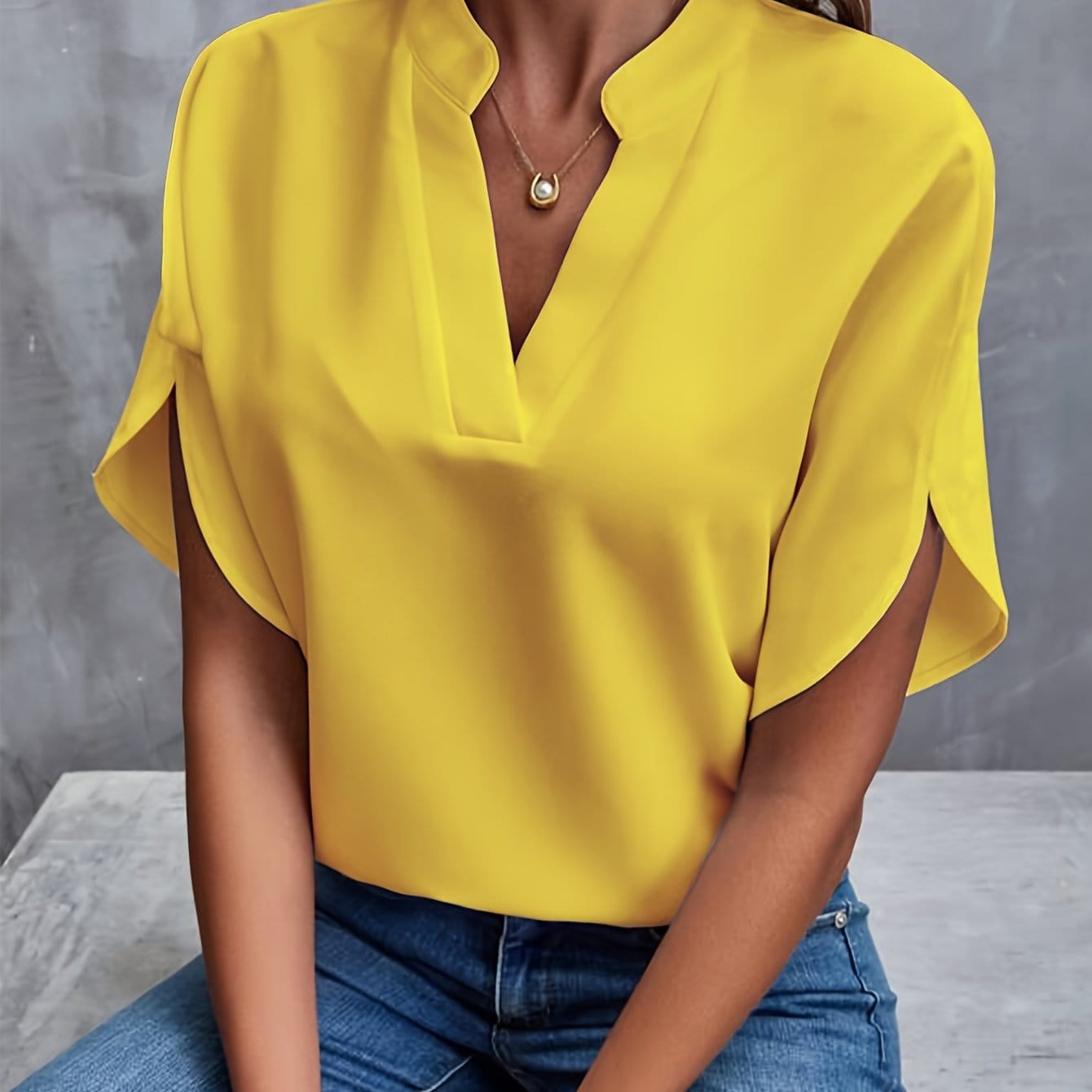 JULITA | Elegantní blůza s drapováním