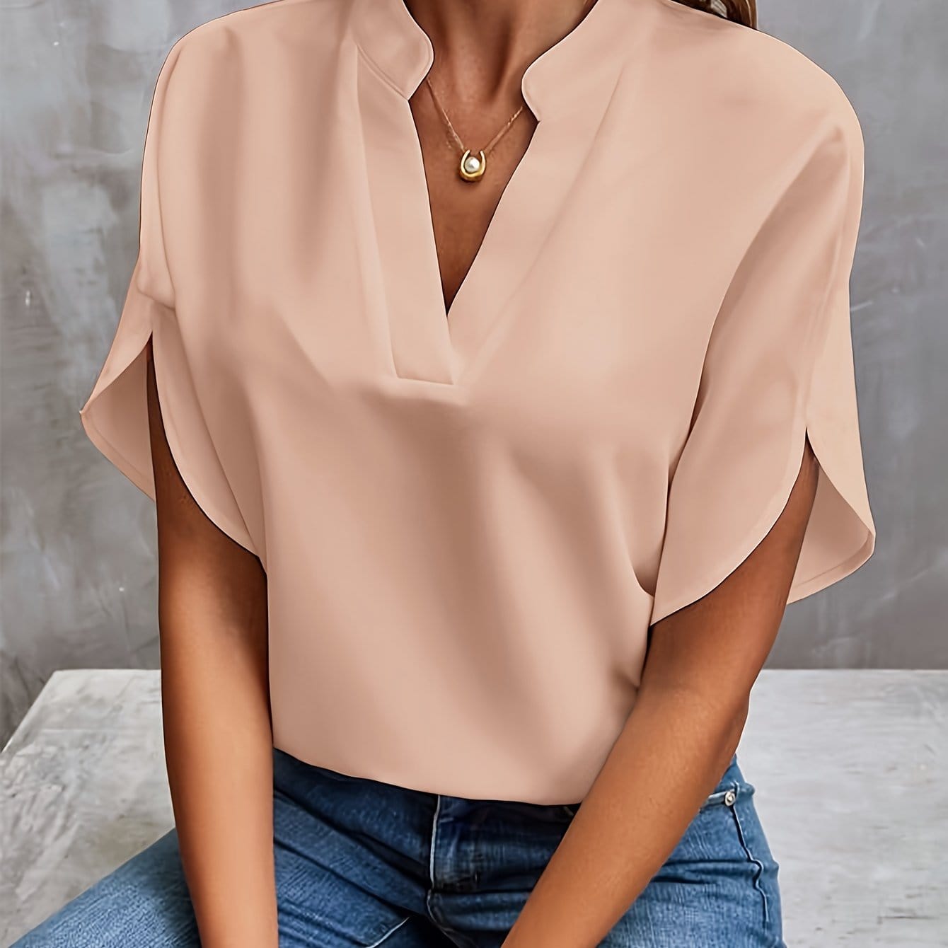 JULITA | Elegantní blůza s drapováním