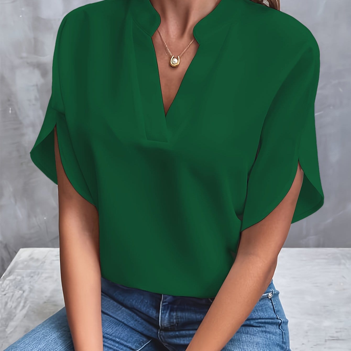 JULITA | Elegantní blůza s drapováním