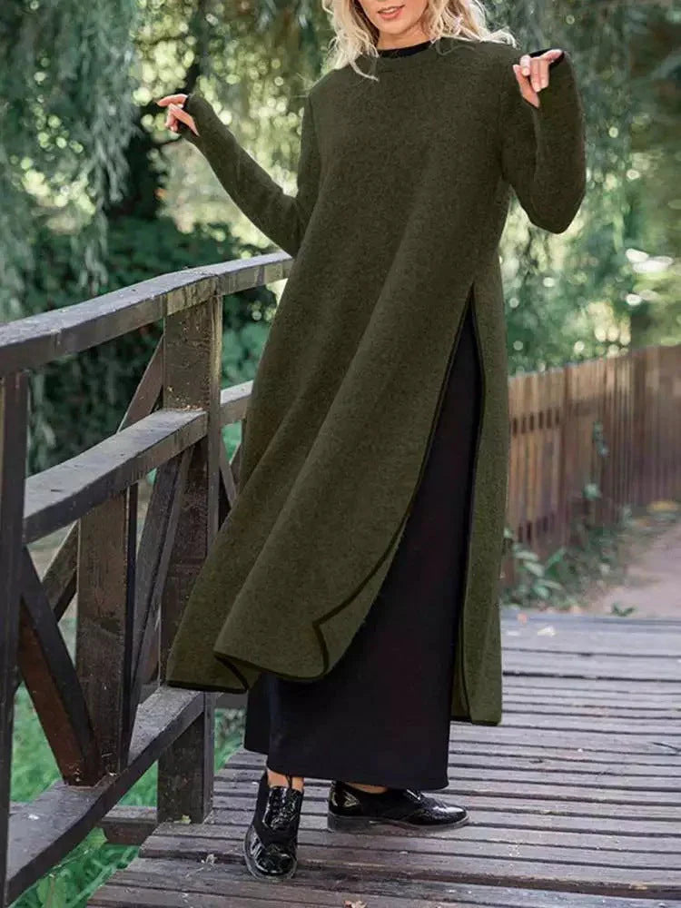 Eva™ | Elegantní dlouhé pletené šaty