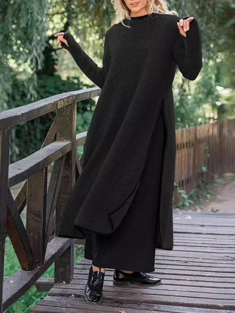 Eva™ | Elegantní dlouhé pletené šaty