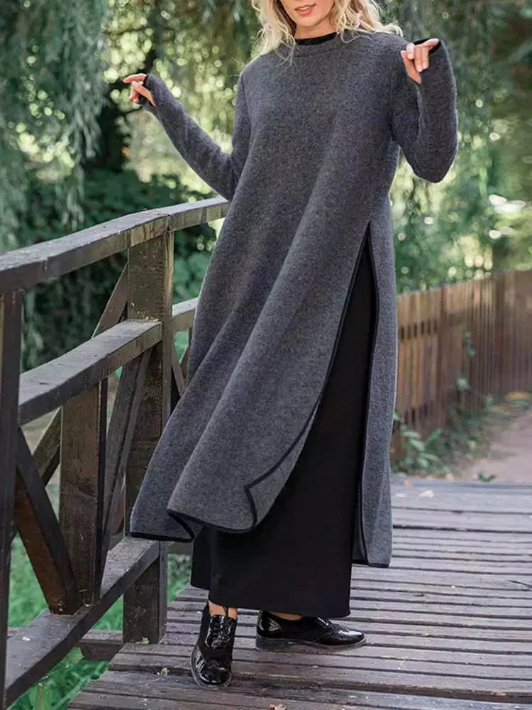 Eva™ | Elegantní dlouhé pletené šaty