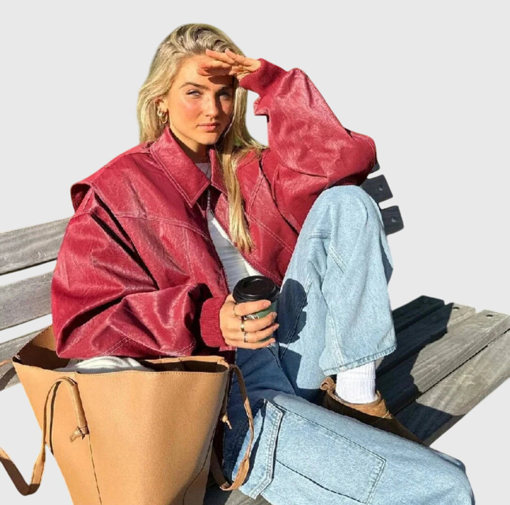 Faye™ - Oversized Kožená zadek